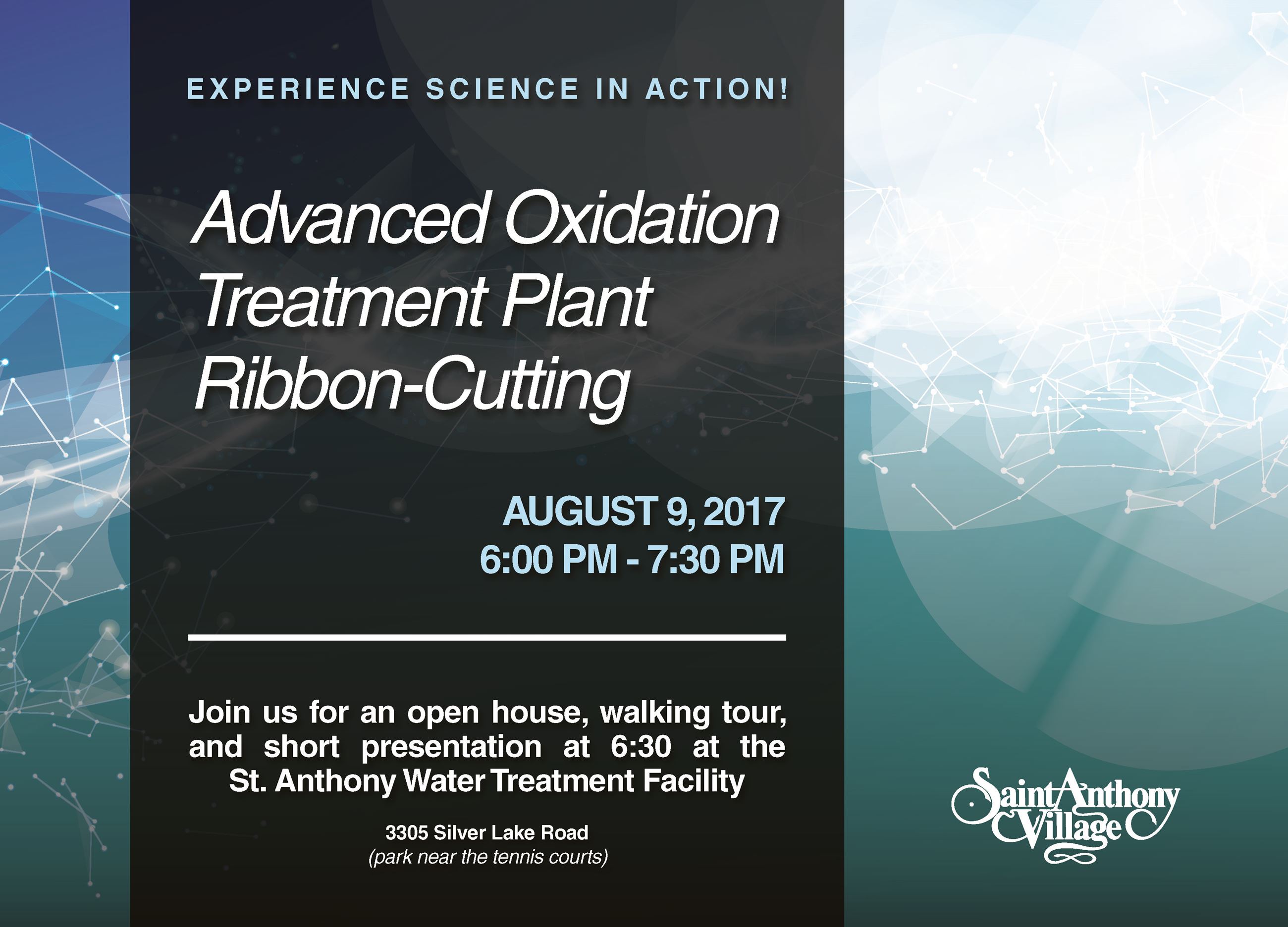 Advanced Oxidation Process  Water Treatment Plant Ribbon-Cutting invite